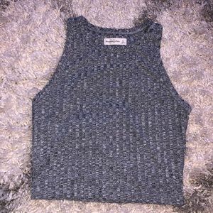 Abercrombie size small grey cropped tank top